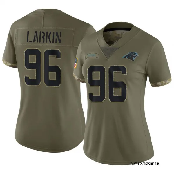 Women's Austin Larkin Carolina Panthers Limited Olive 2022 Salute To Service Jersey